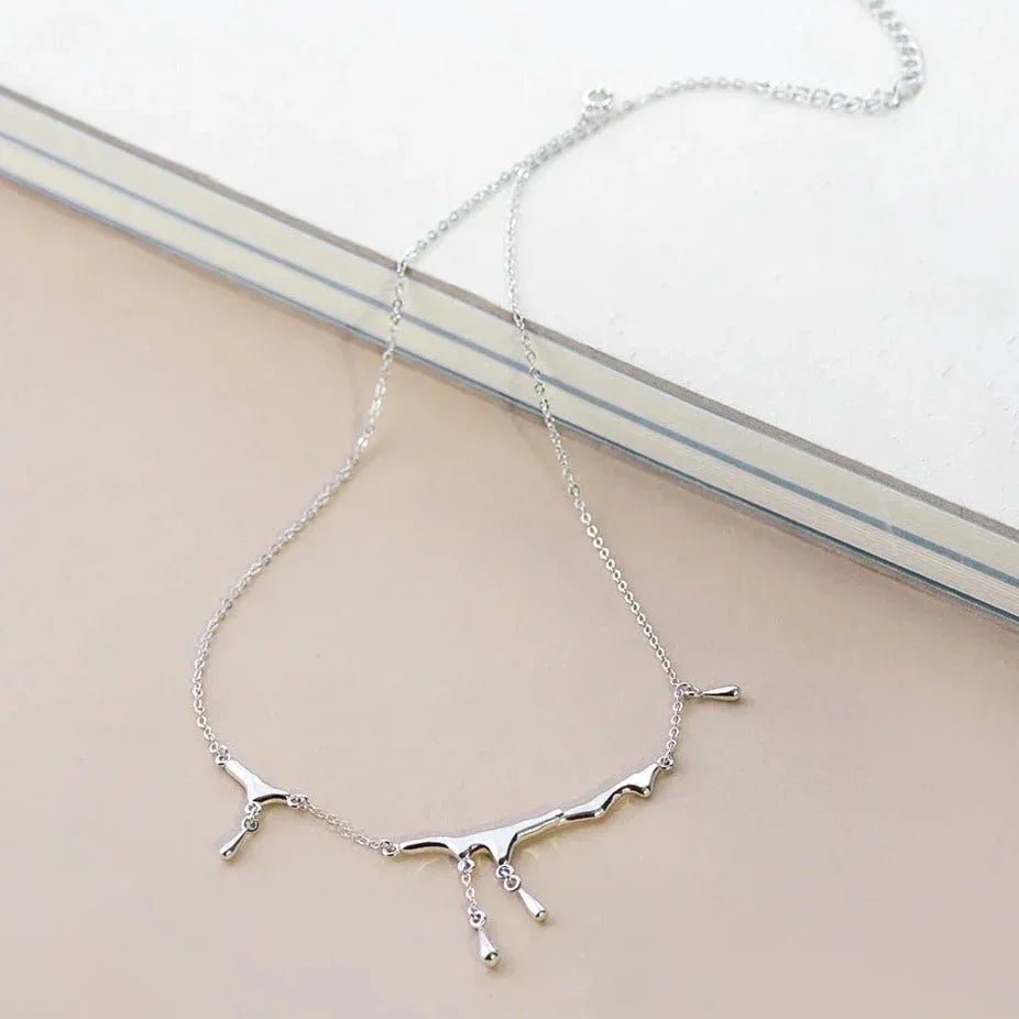 Collar de Plata Líquida en Plata de Ley 925 – Cadena de 40 cm