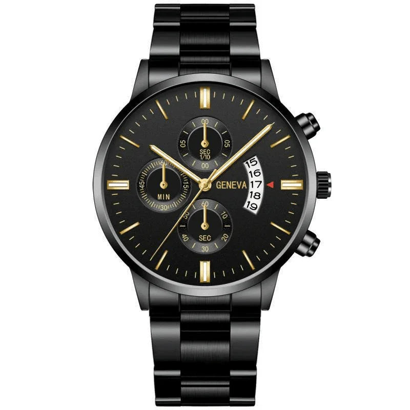 Men's Watch - Geneva Black
