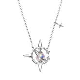 Cosmic Star Necklace in 925 Silver - 45cm Chain