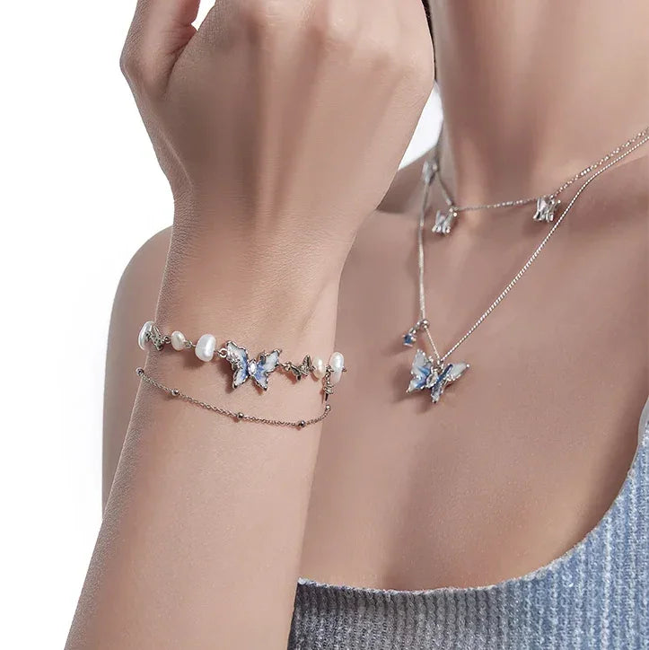 Pulsera Mariposa Espacial - Ajustable