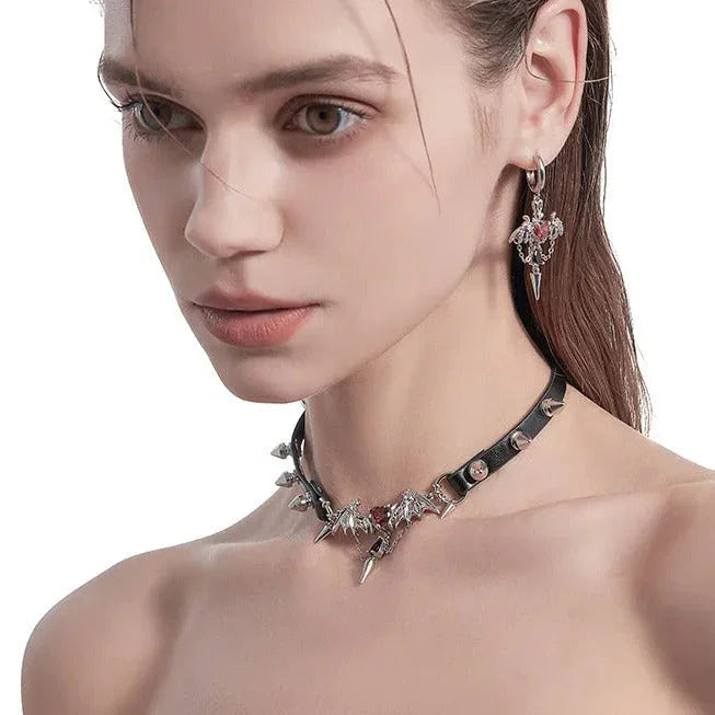 Pair of Bat Wing Earrings