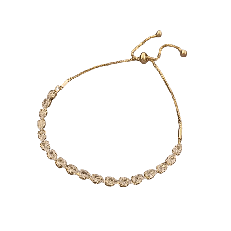 Pulseira Regulável com Cristais - Sundian