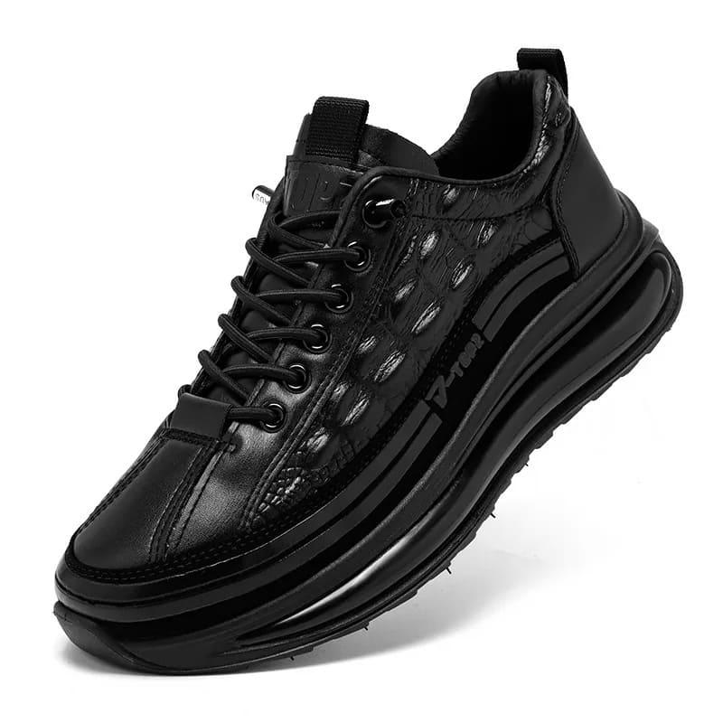 Tênis Masculino Estilo Couro De Crocodilo - Sundian - Sundian