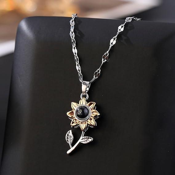 Girasol - Collar con foto personalizado