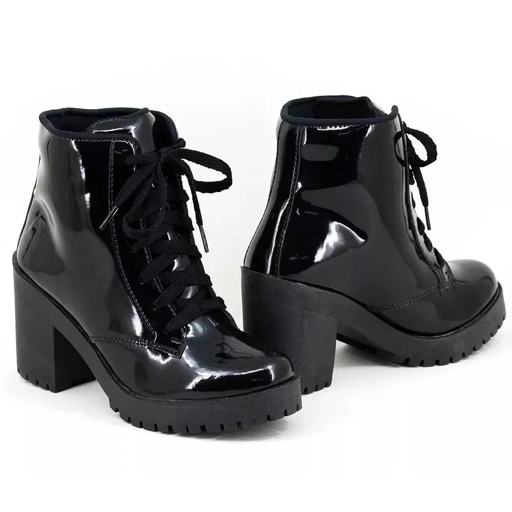 Women's Combat Boots with Tractor Sole + Free Shipping + Immediate Delivery + Gift