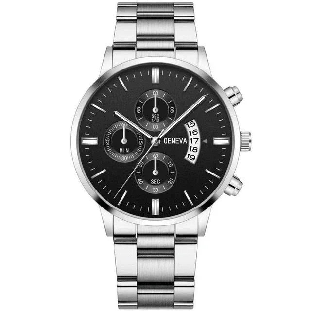 Men's Watch - Geneva Black