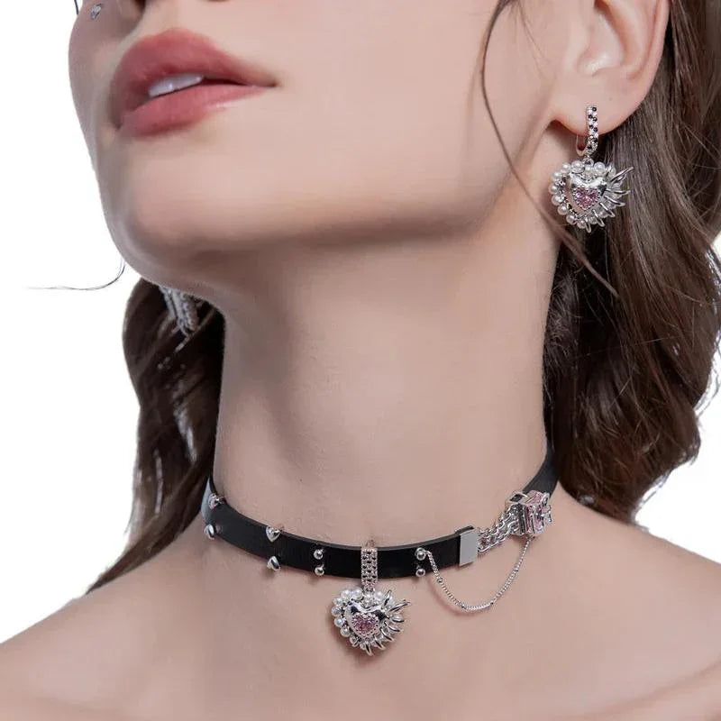 Collar de corazón biónico - Cadena de 40 cm