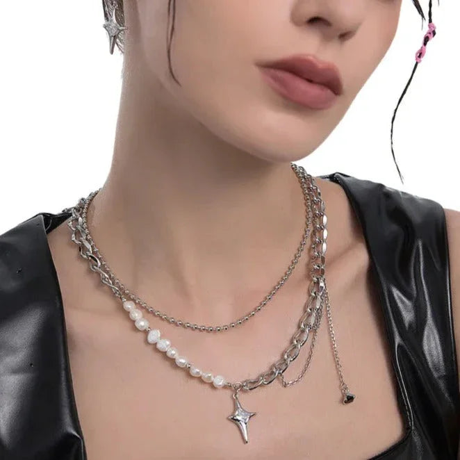 Collar Noche Estrellada en Plata 925 – Elegancia Celestial
