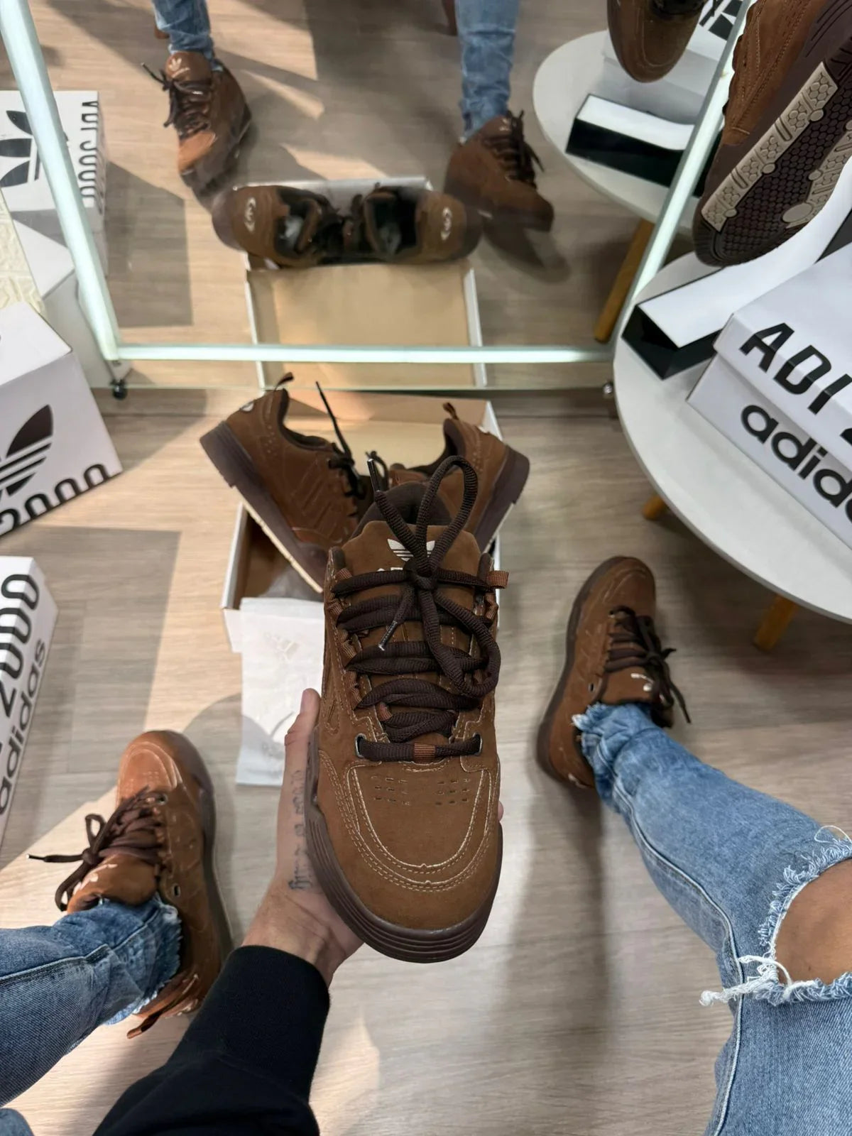 Adidas 2000 Premium Marrom - Sundian