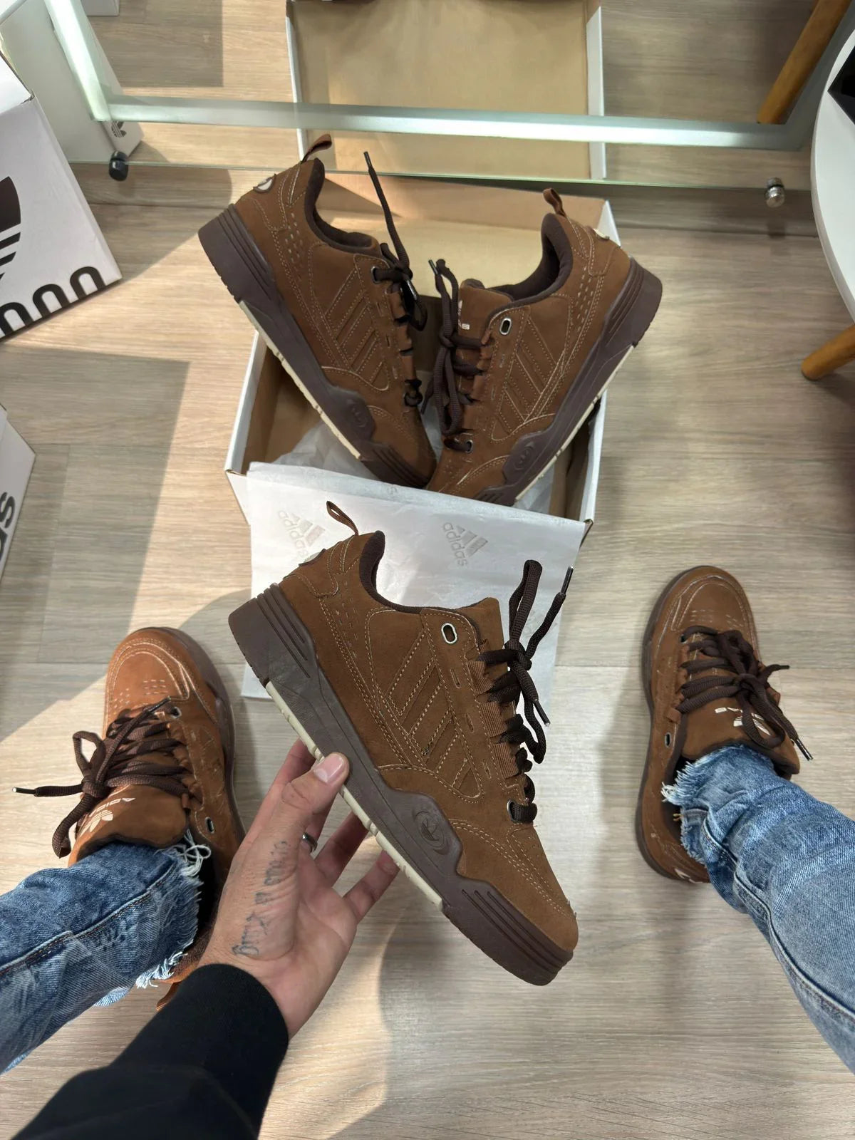 Adidas 2000 Premium Marrom - Sundian