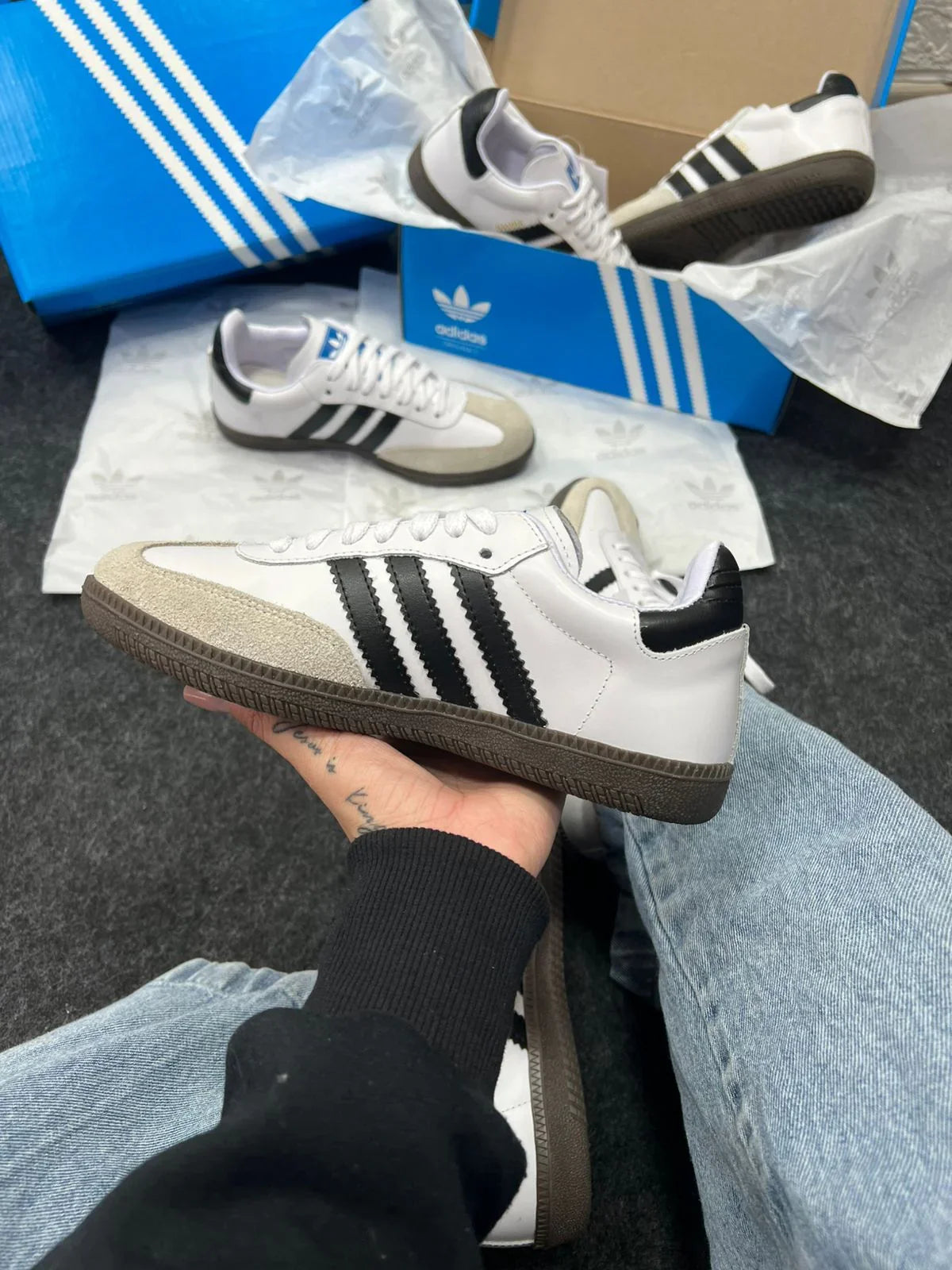 Adidas Samba OG Branco e Preto - Sundian