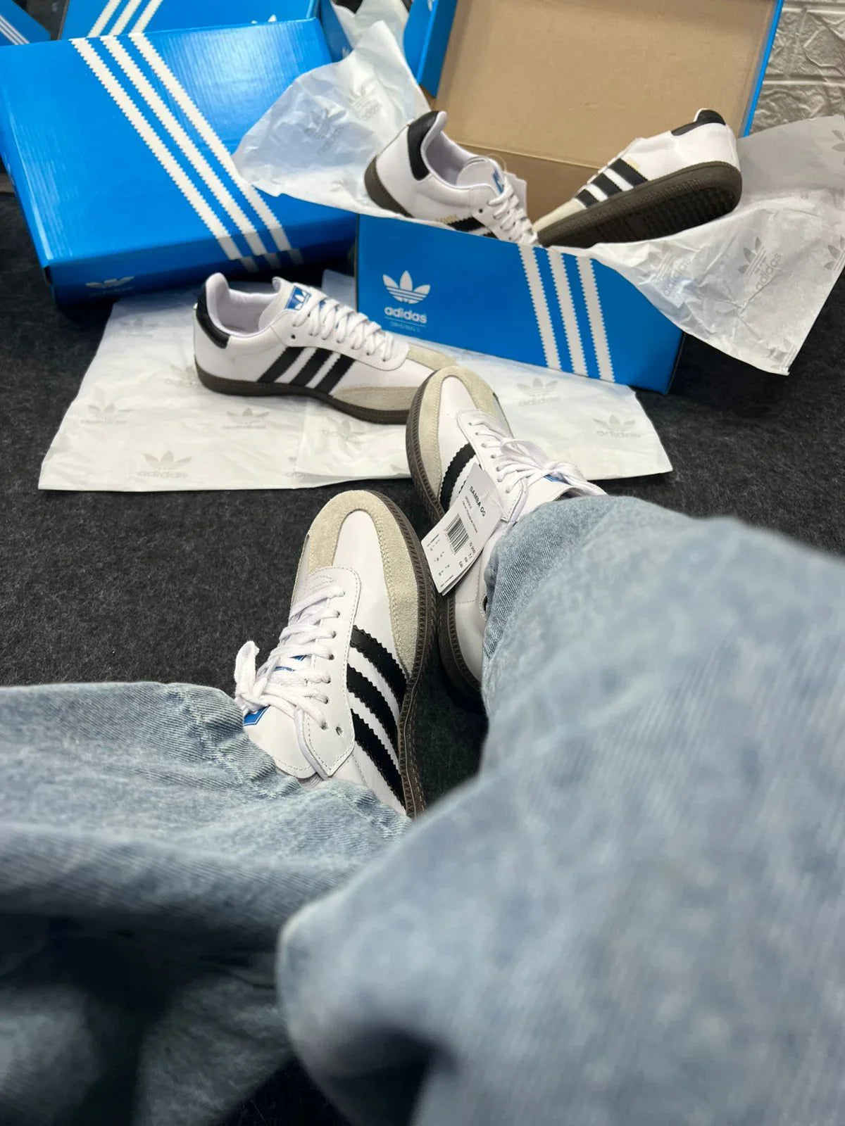 Adidas Samba OG Branco e Preto - Sundian
