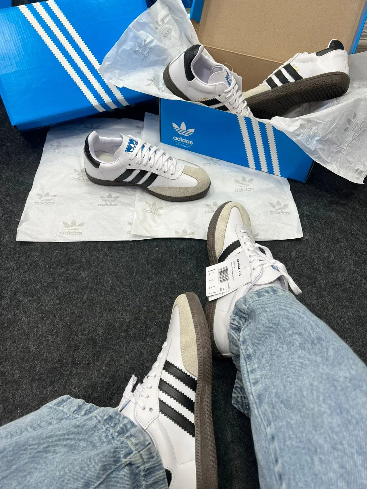 Adidas Samba OG Branco e Preto - Sundian