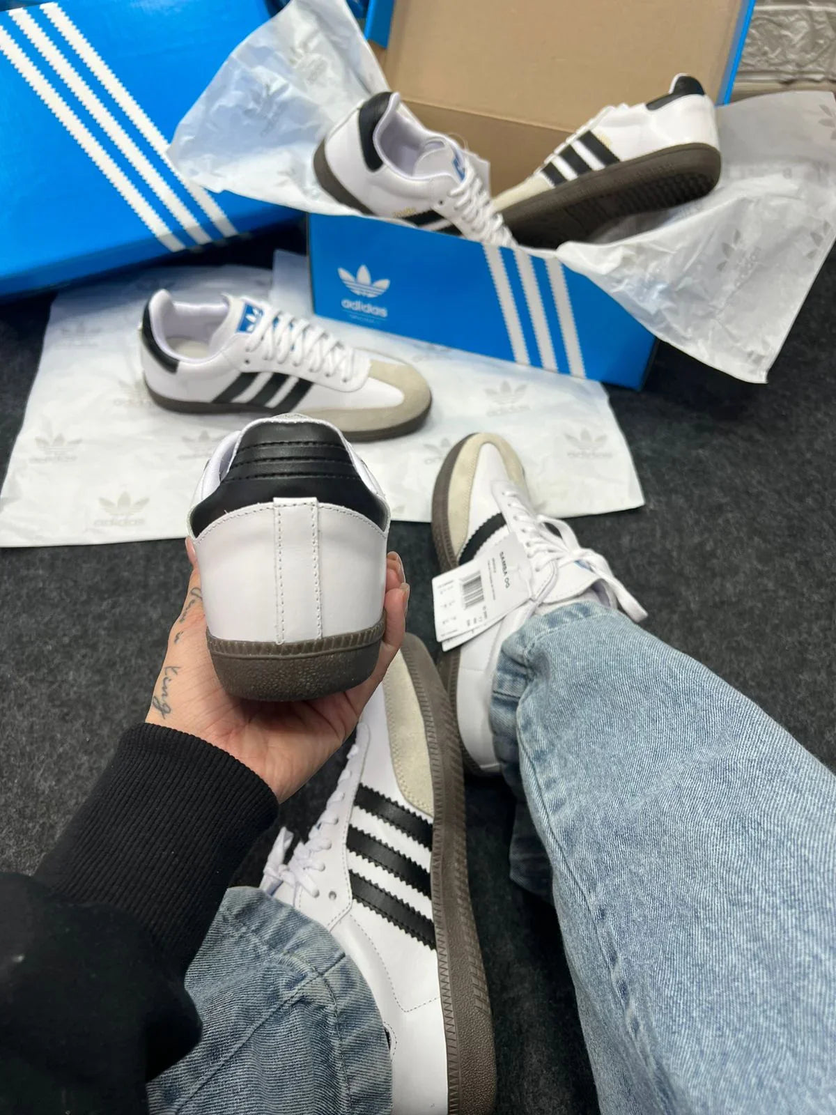 Adidas Samba OG Branco e Preto - Sundian