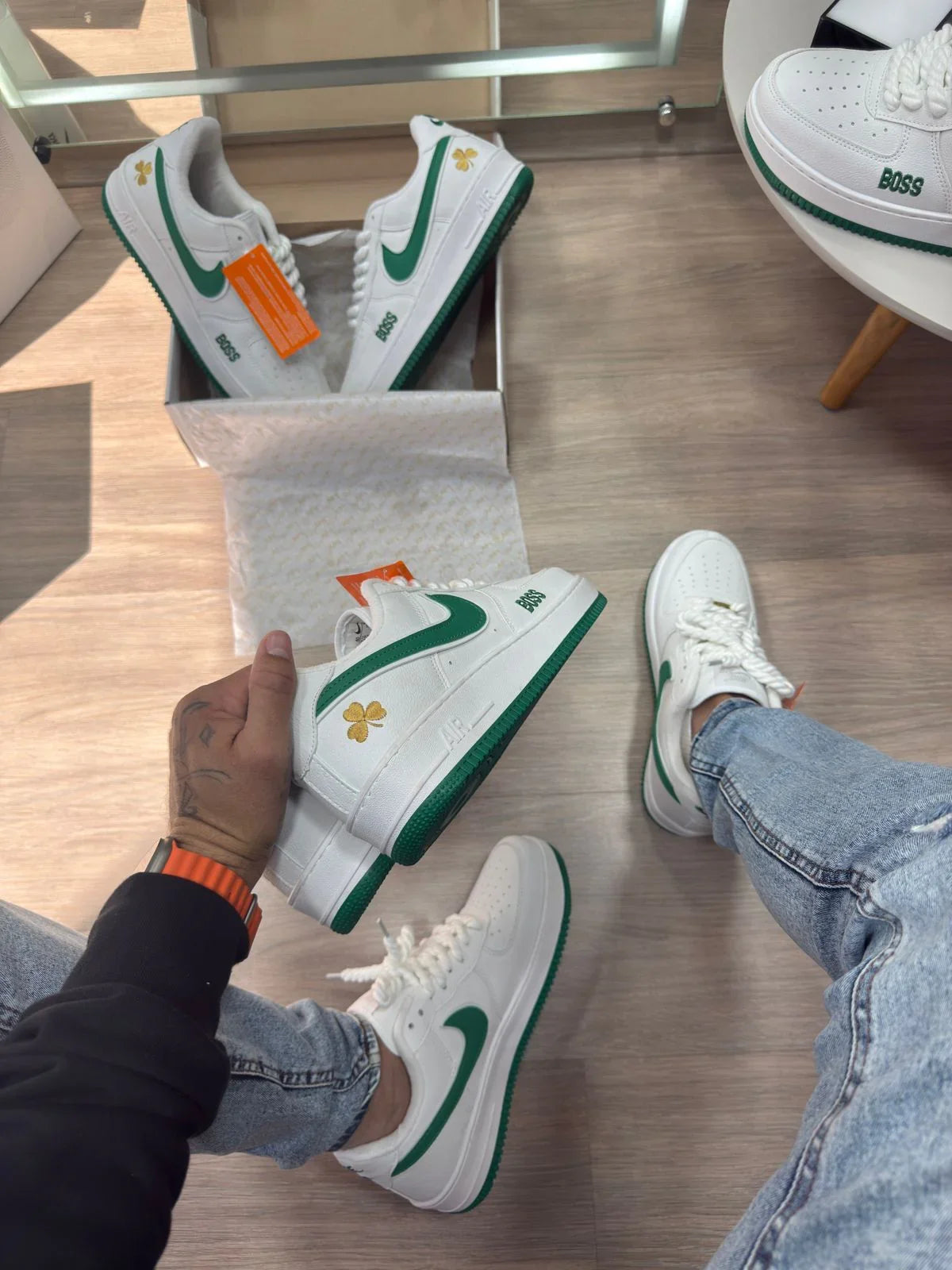Air force Boss Branco Verde Premium - Sundian