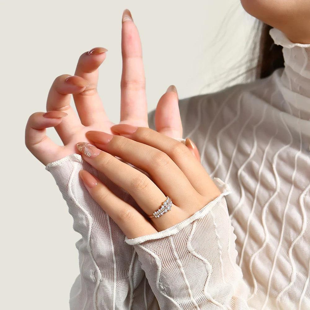 Anel de Noivado Moissanite Pure - Sundian