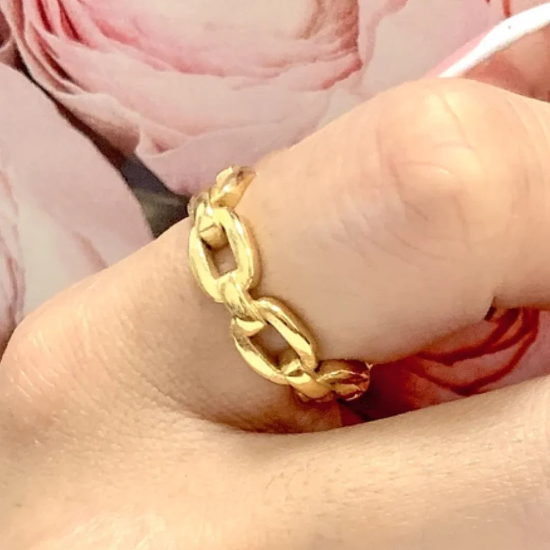 Anel Antonella Banhado em Ouro 18k – Ideal para qualquer ocasião - Sundian