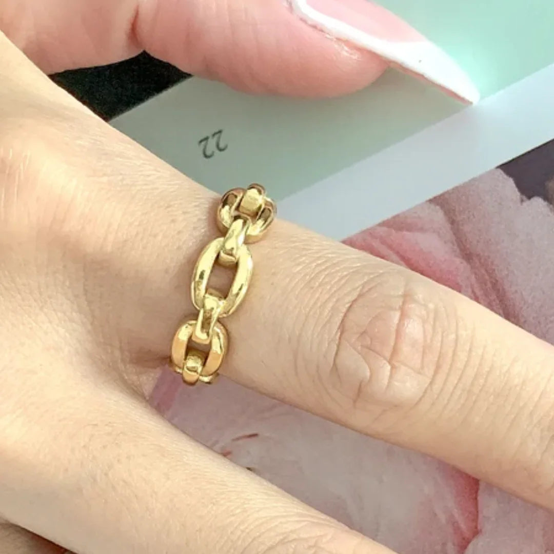 Anel Antonella Banhado em Ouro 18k – Ideal para qualquer ocasião - Sundian