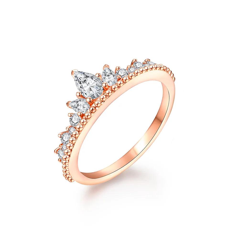 Anel Cravejado com Pedras Moissanite - Sundian