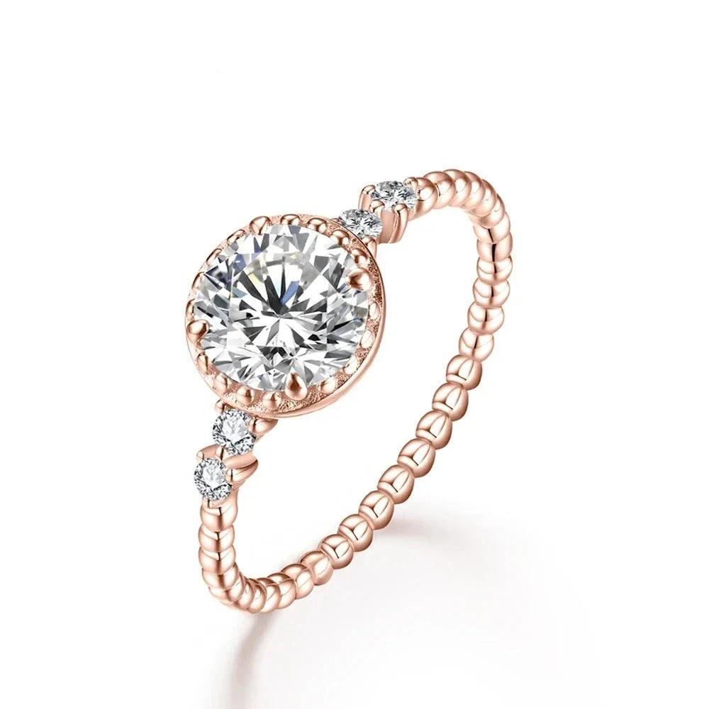 Anel Irregular com Moissanite - Sundian