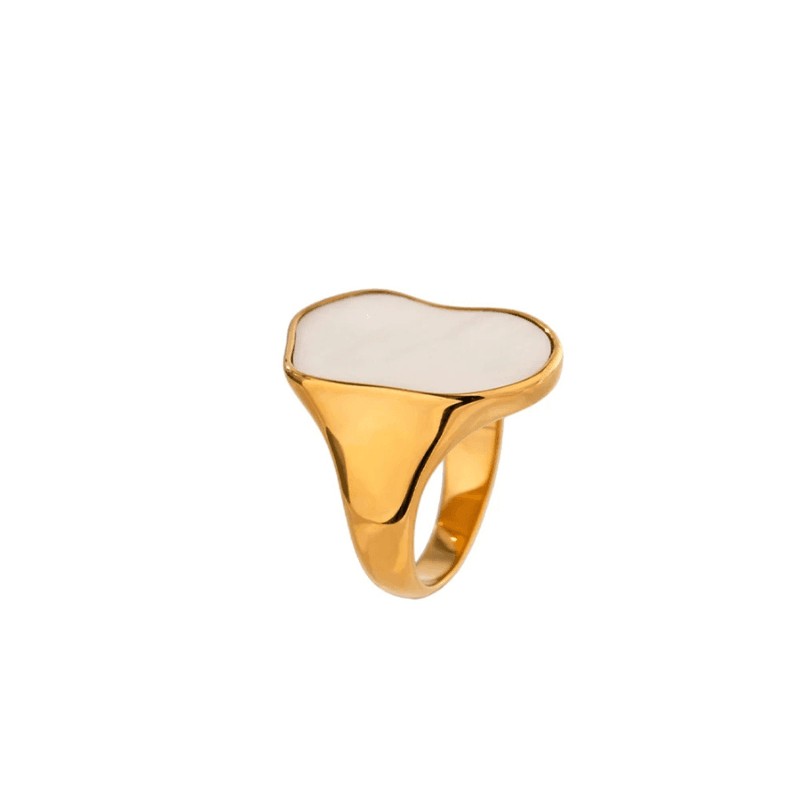 Anel Madreperola Banhado em Ouro 18k - Sundian