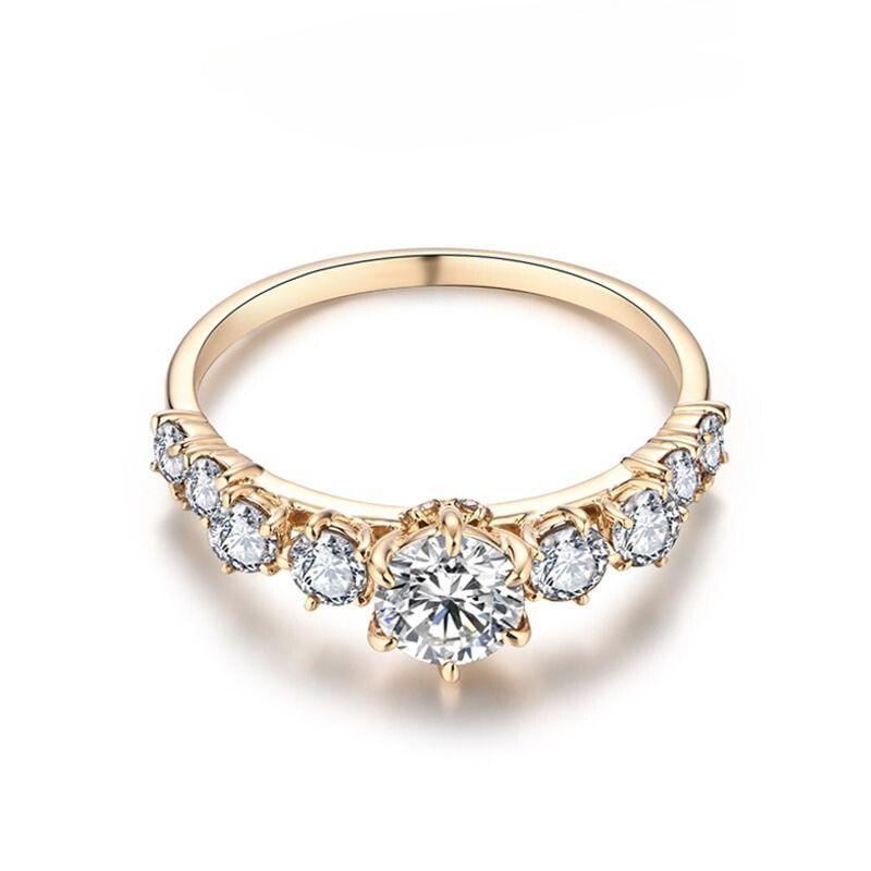 Anel Moissanite Ouro 14k - Sundian