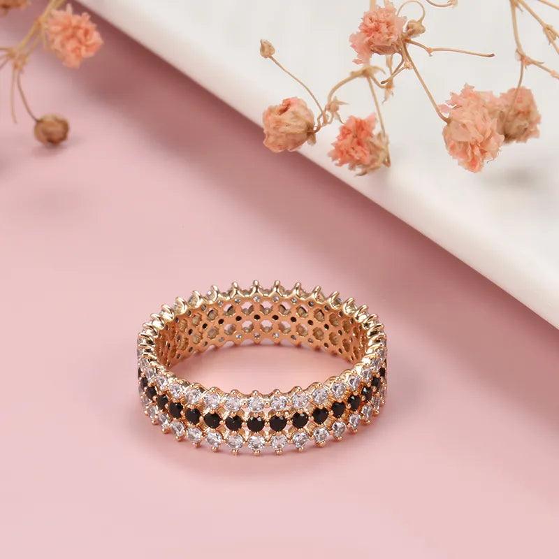 Anel Ouro Rosa Delicado - Sundian