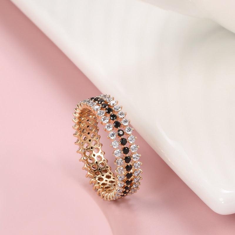 Anel Ouro Rosa Delicado - Sundian