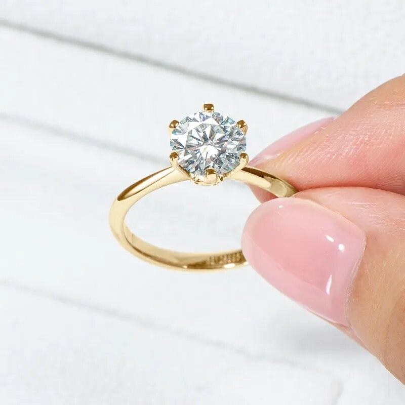 Anel Solitário Banhado a Ouro 18k - Sundian