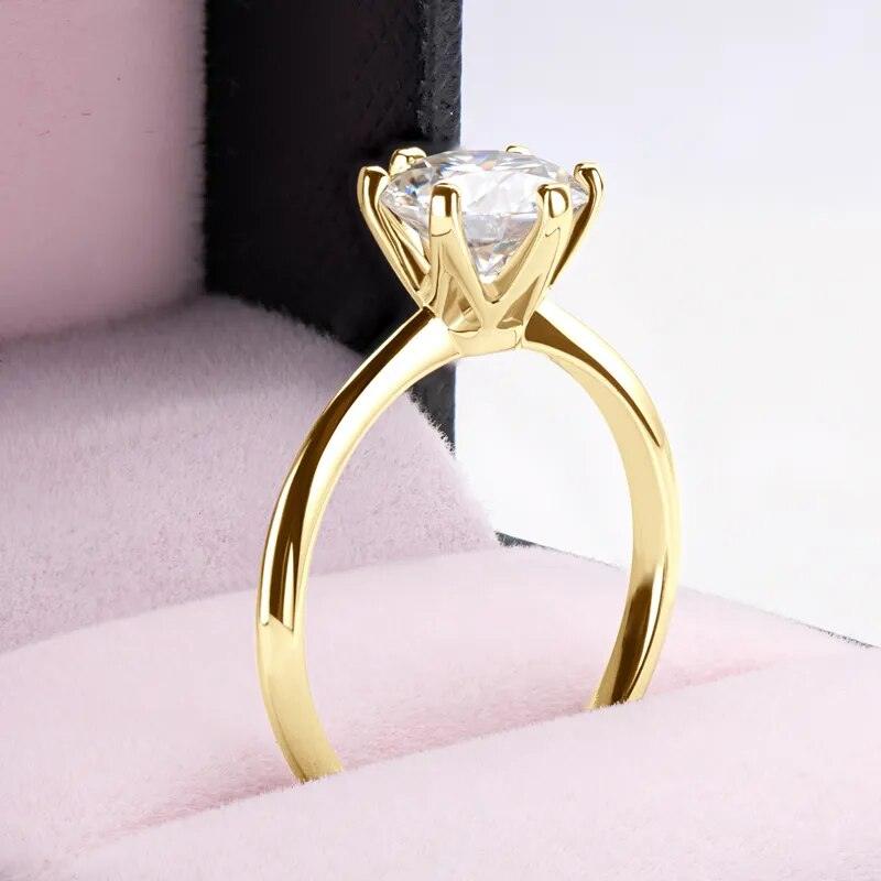 Anel Solitário Banhado a Ouro 18k - Sundian