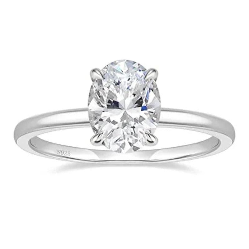 Anel Solitário Moissanite - Sundian