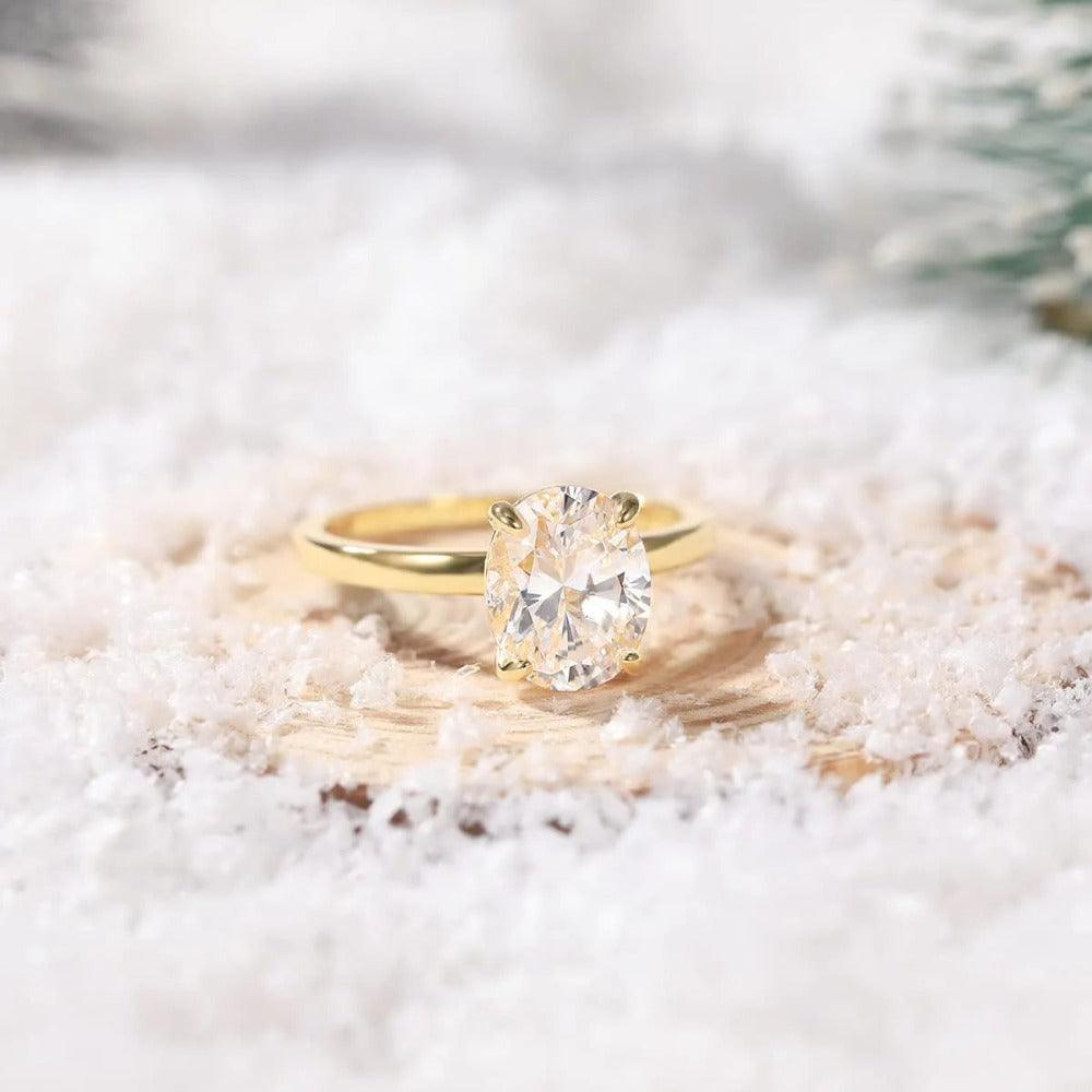 Anel Solitário Moissanite - Sundian