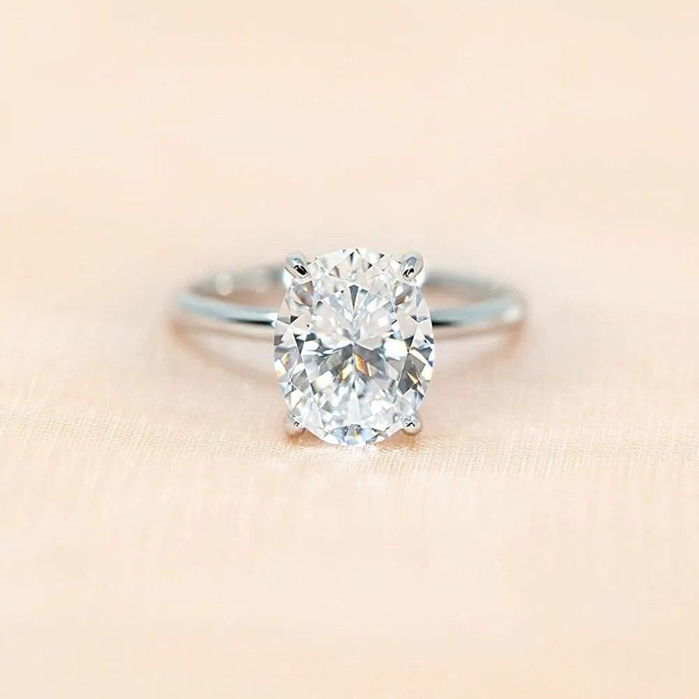 Anel Solitário Moissanite - Sundian