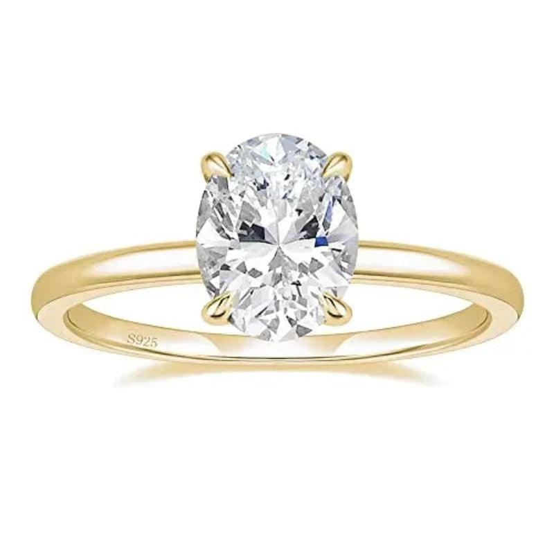 Anel Solitário Moissanite - Sundian