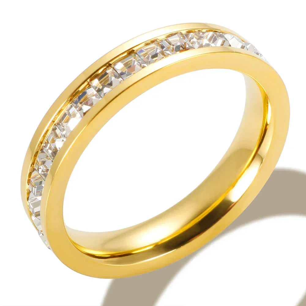 Anel Stella Banhado em Ouro 18k – Visual encantador para brilhar - Sundian
