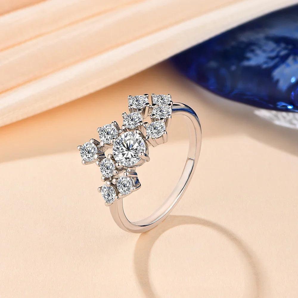 Anel com Multi Moissanite - Sundian