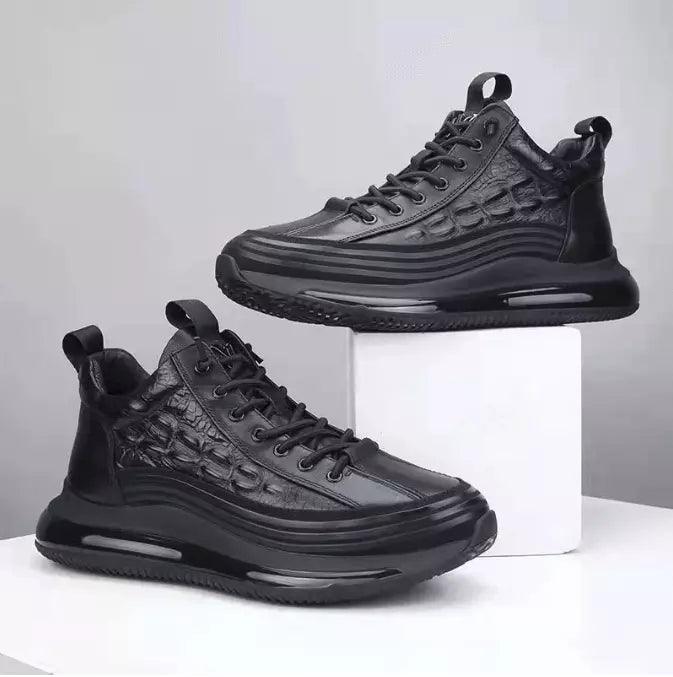 Tênis Masculino Casual Crocodilo - Couro Legítimo - Sundian - Sundian