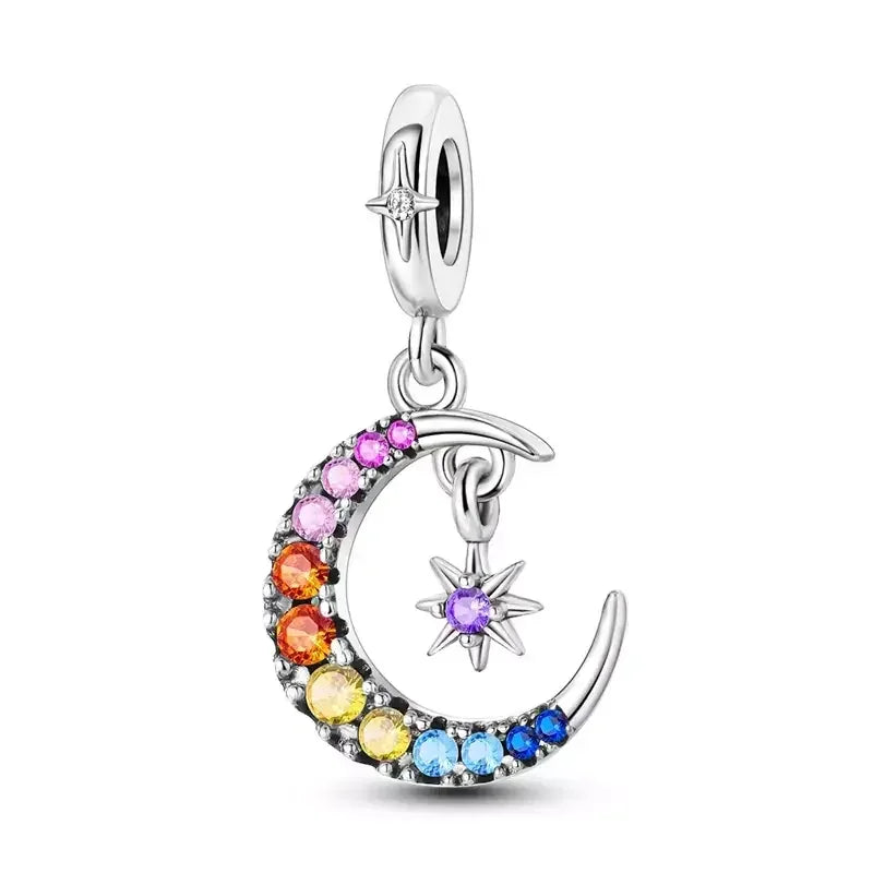Charm de luna colorida