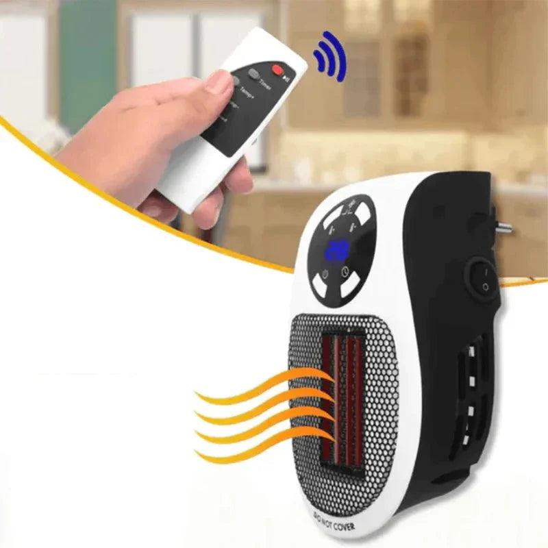 Aquecedor Elétrico Portátil para Tomada com Controle Remoto - WarmEase - Sundian