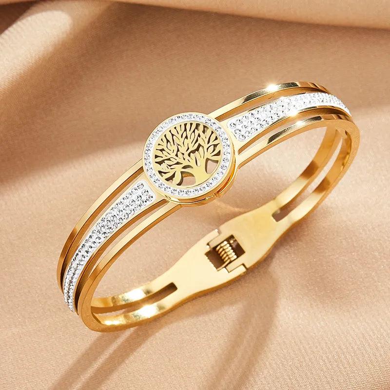 Bracelete Árvore Da Vida Banhado a Ouro 18k - Sundian - Sundian