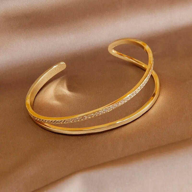 Bracelete Duplo Com Zircônias - Sundian - Sundian