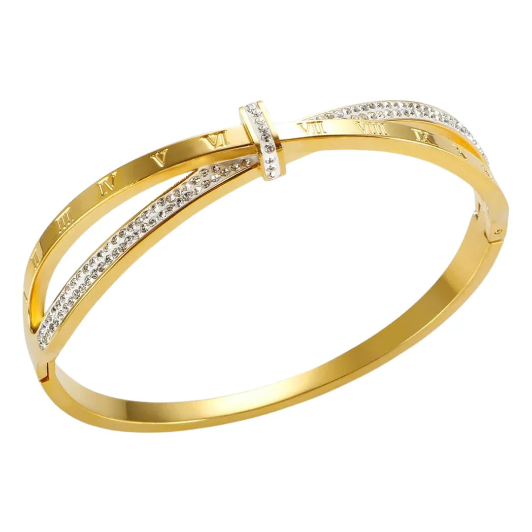 Pulsera Estela bañada en oro de 18 quilates: ideal para cualquier ocasión.