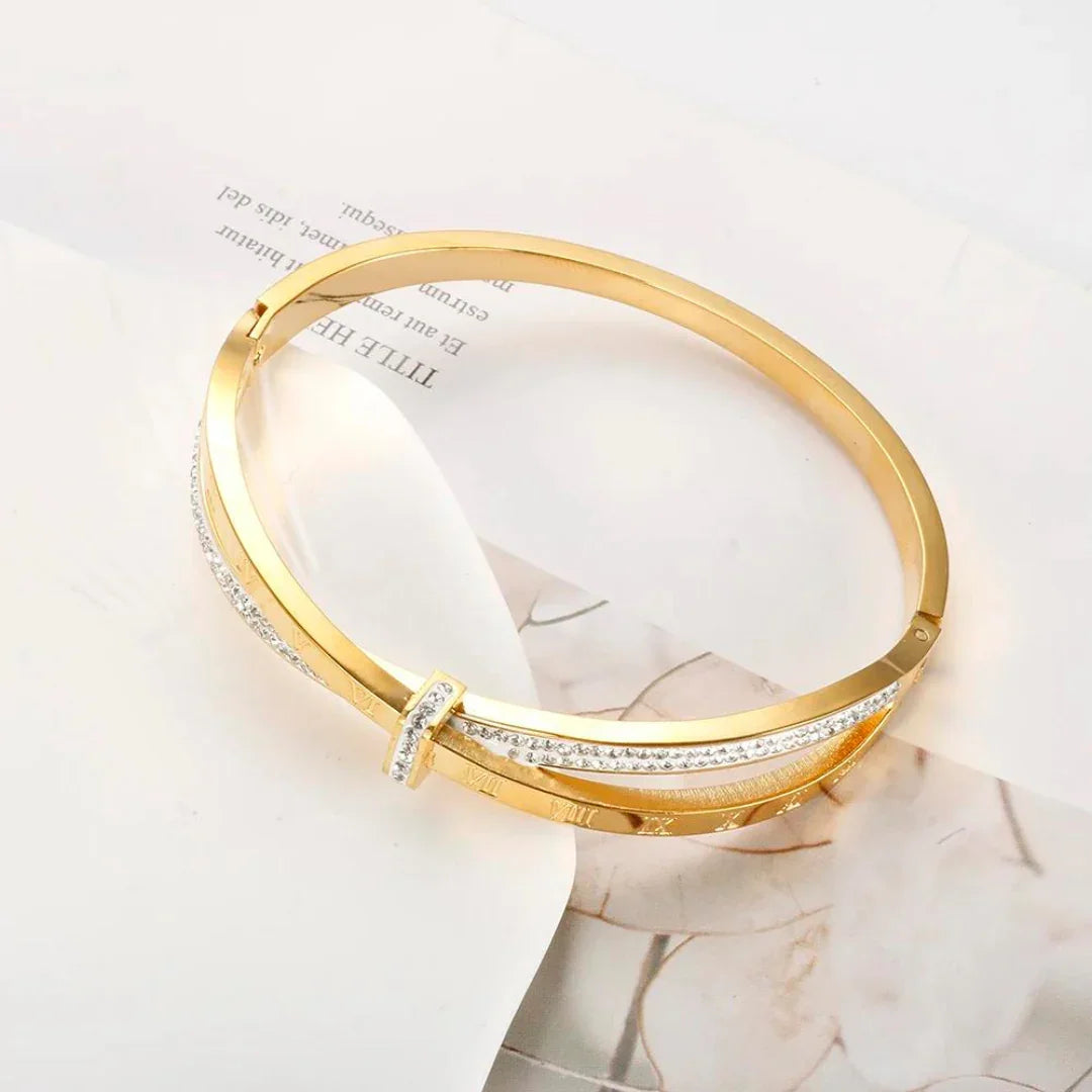 Pulsera Estela bañada en oro de 18 quilates: ideal para cualquier ocasión.