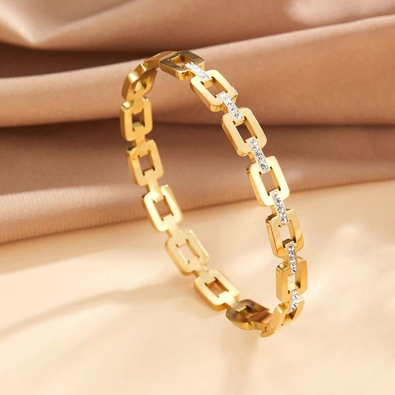 Bracelete Geométrico com Zircônias - Sundian - Sundian