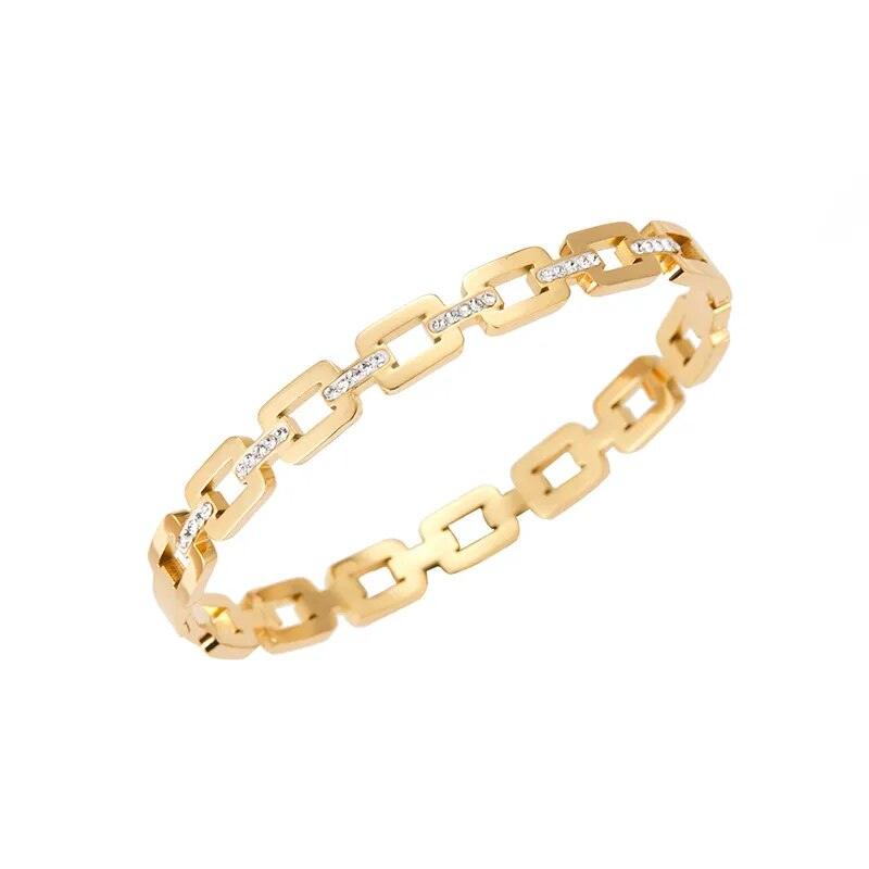 Bracelete Geométrico com Zircônias - Sundian - Sundian