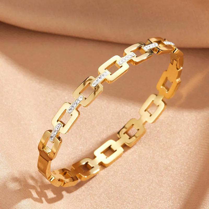 Bracelete Geométrico com Zircônias - Sundian - Sundian
