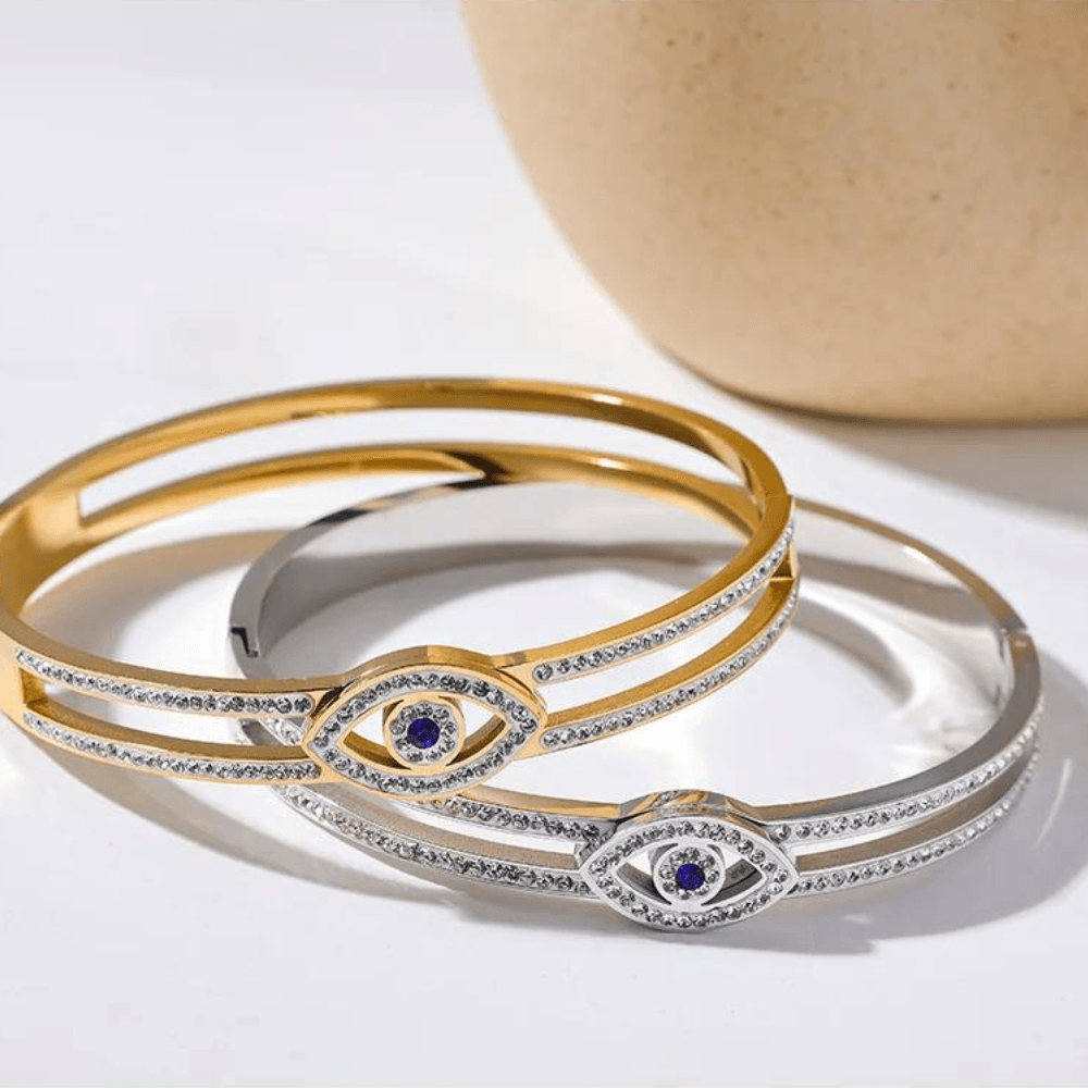 Bracelete Olho Grego Com Zircônias Gravejadas - Sundian - Sundian
