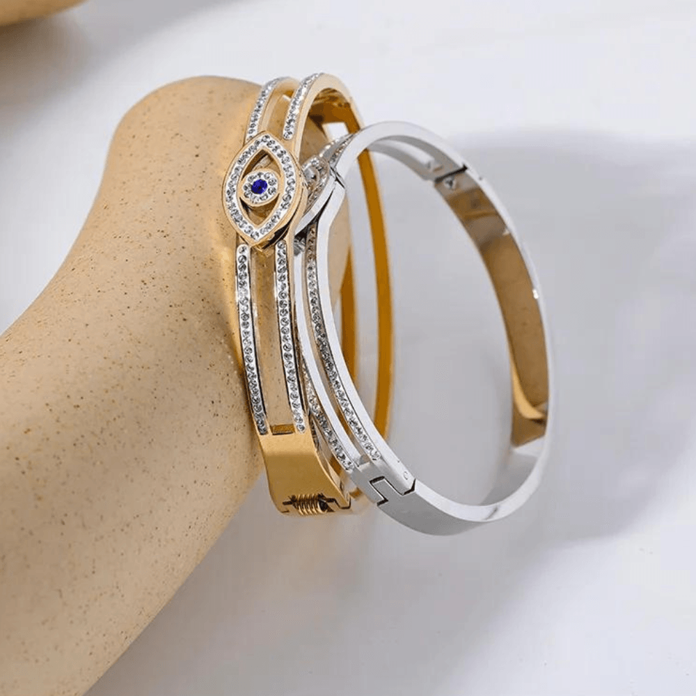 Bracelete Olho Grego Com Zircônias Gravejadas - Sundian - Sundian