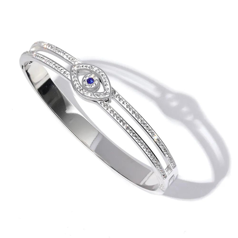Bracelete Olho Grego Com Zircônias Gravejadas - Sundian - Sundian