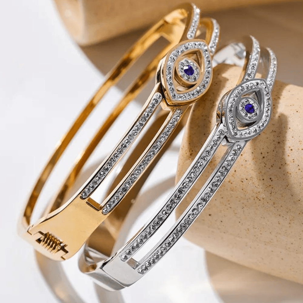 Bracelete Olho Grego Com Zircônias Gravejadas - Sundian - Sundian